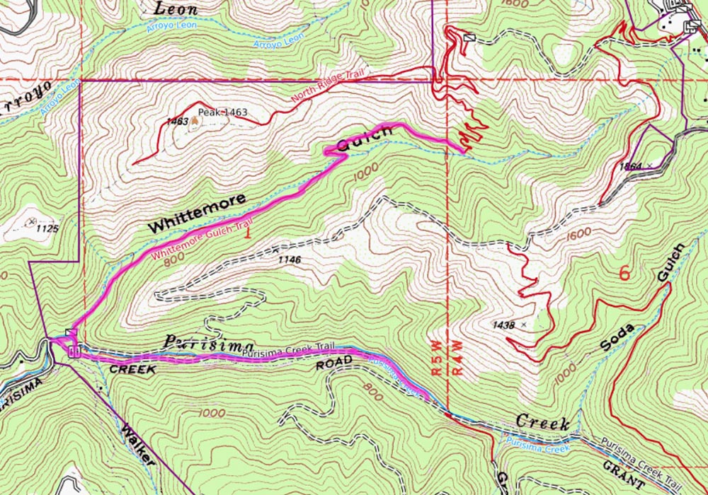 PurisimaCr-topo Purisima Creek topo PurisimaCr-topo